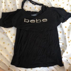 Bebe form fitting top